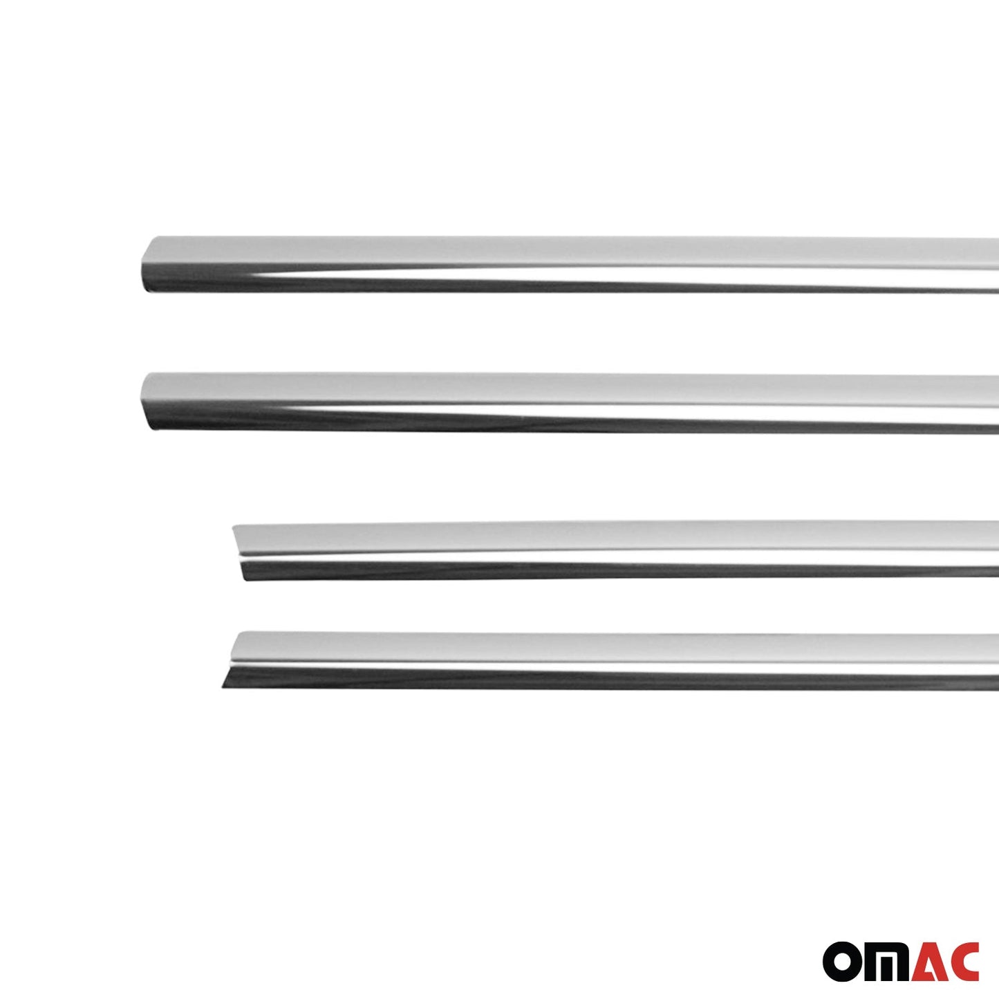 Benzi decorative pentru geamuri pentru VW Golf mk7 Variant 2013-2020, oțel inoxidabil cromat, 6 buc.