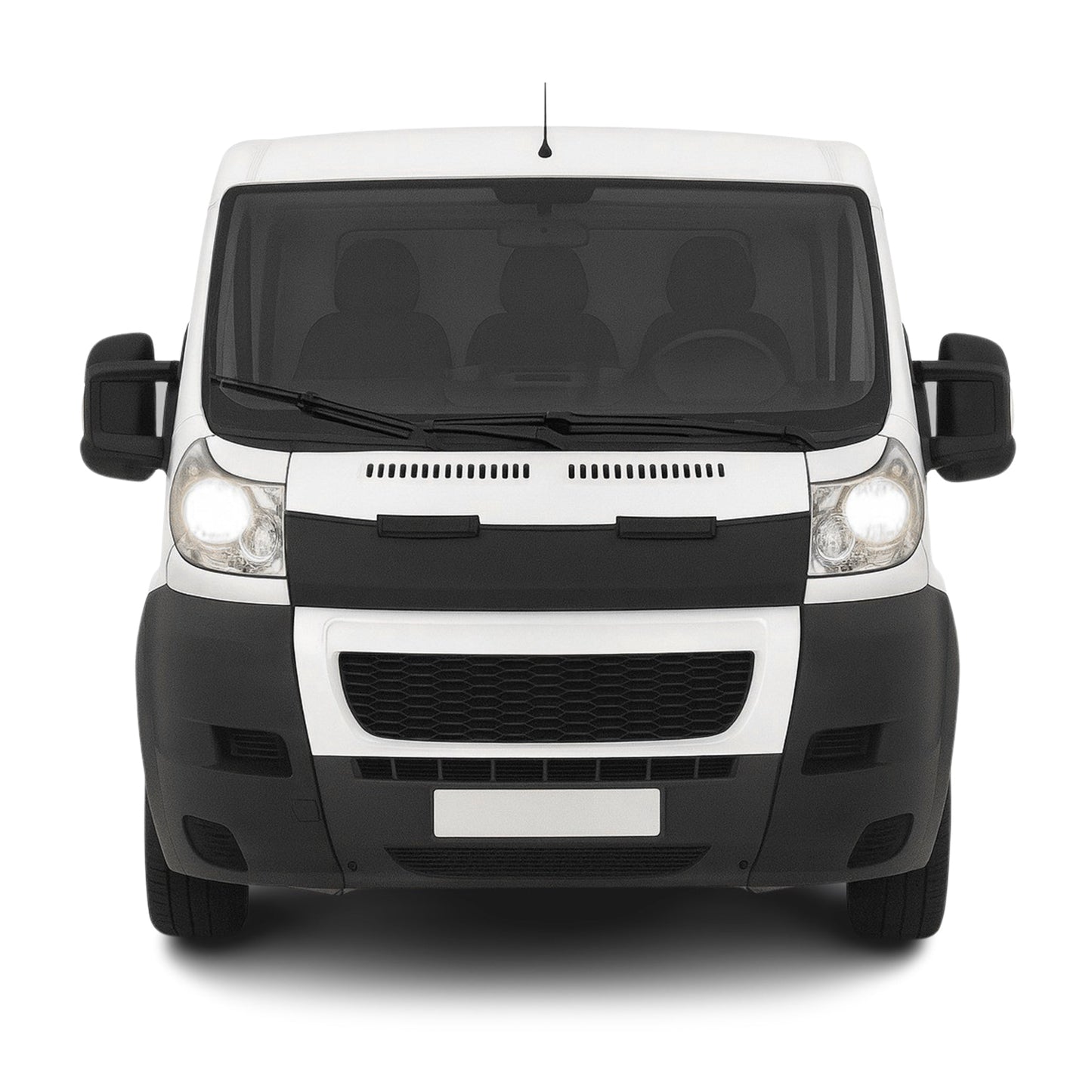 Haubenbra Steinschlagschutz Bonnet Bra für Peugeot Boxer 2006-2014 Schwarz Halb