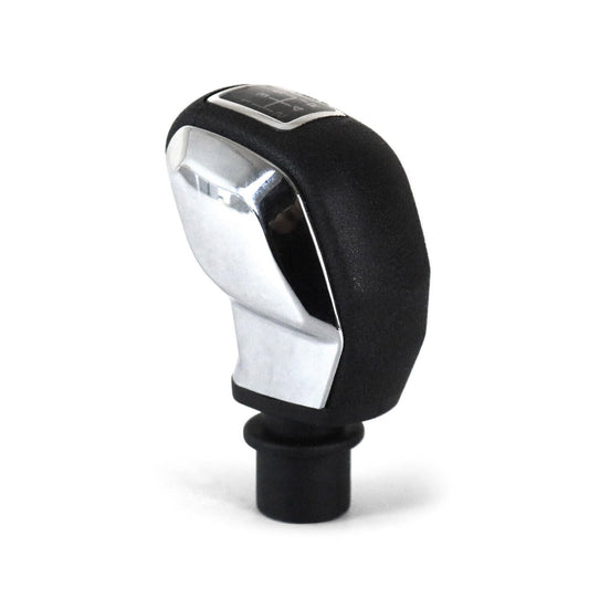 Maneta schimbător de viteze pentru Peugeot 301 2013-2025 cu 5 trepte, piele ecologică, cromată, 1x