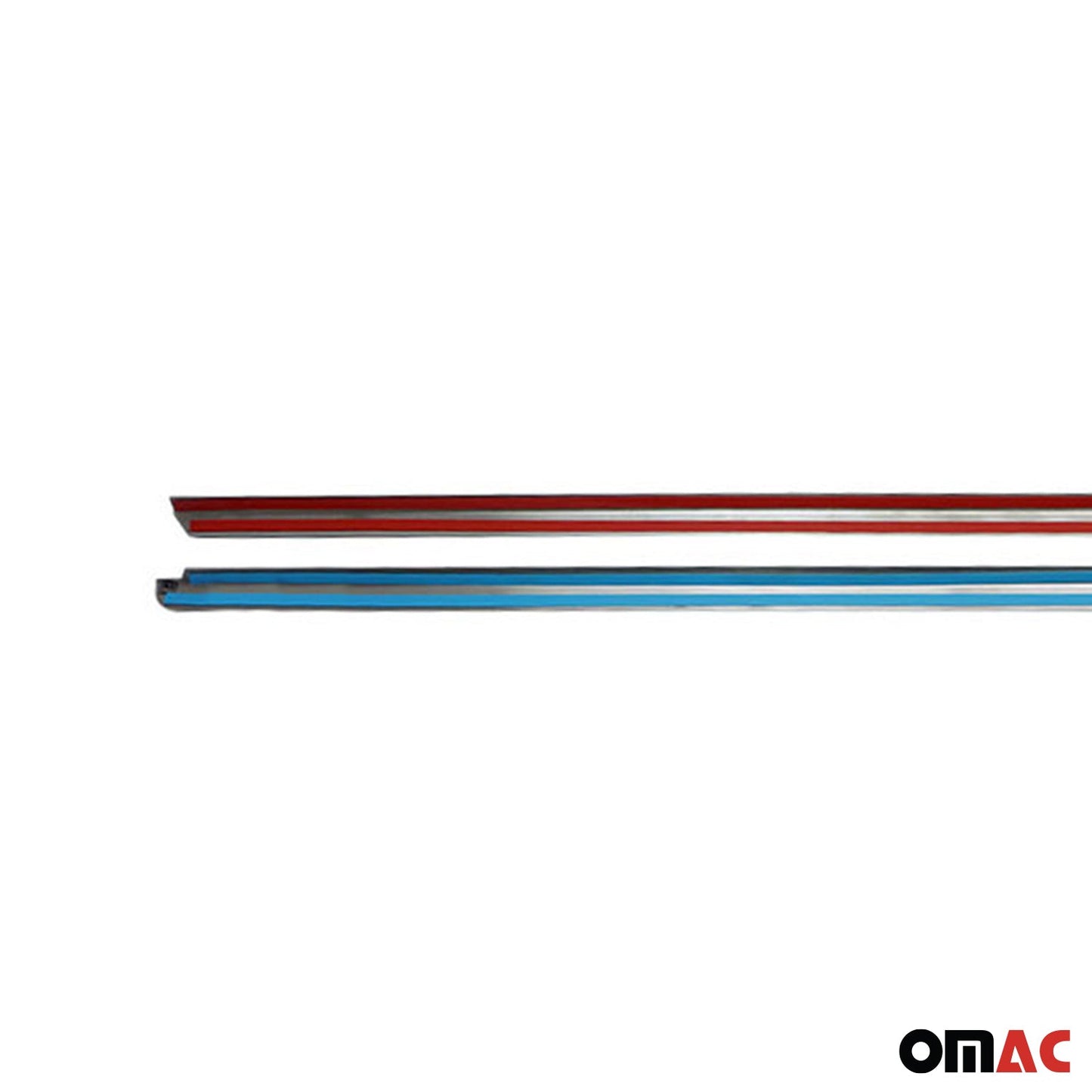 Benzi decorative pentru geamuri pentru VW Caddy 2015-2020, oțel inoxidabil cromat, set 2 piese