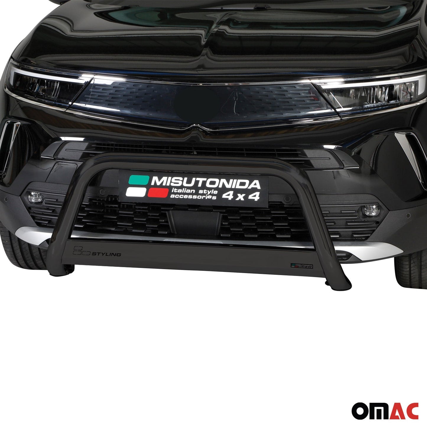 Frontbügel Frontschutzbügel für Opel Mokka 2021-2025 ø63mm Stahl Schwarz Schutz