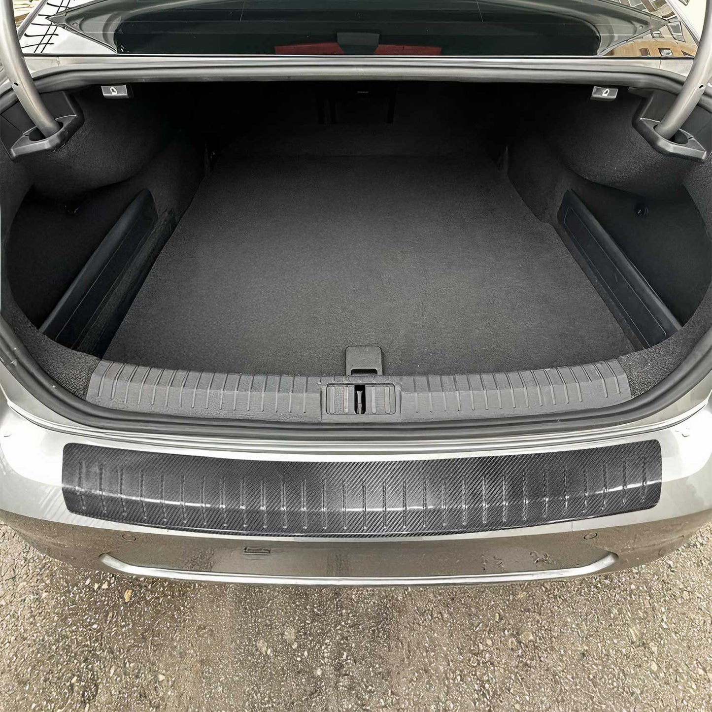 Ladekantenschutz für VW Passat B7 2010-2014 Echt Karbon Schwarz 1 tlg