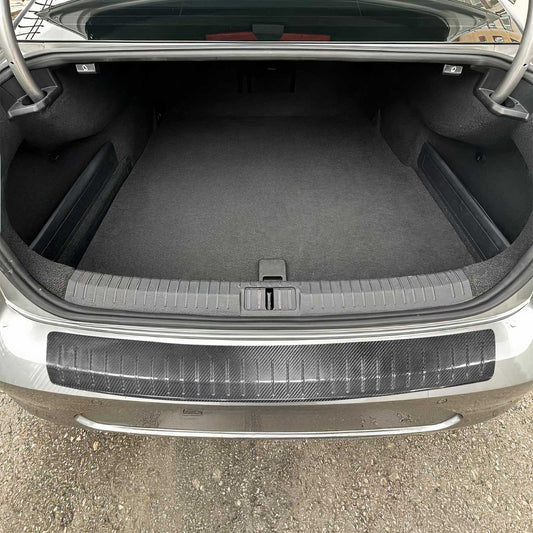 Ladekantenschutz für VW Passat B7 2010-2014 Echt Karbon Schwarz 1 tlg
