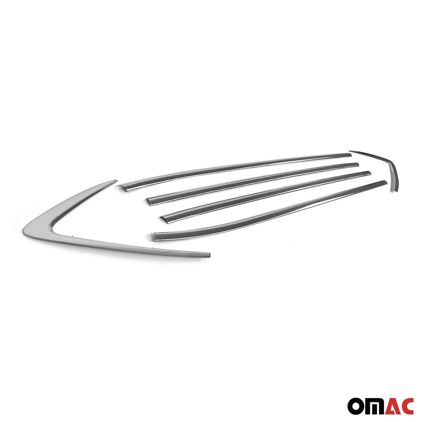 Benzi decorative pentru geamuri pentru Hyundai Tucson 2015-2020, oțel inoxidabil cromat, 6 bucăți