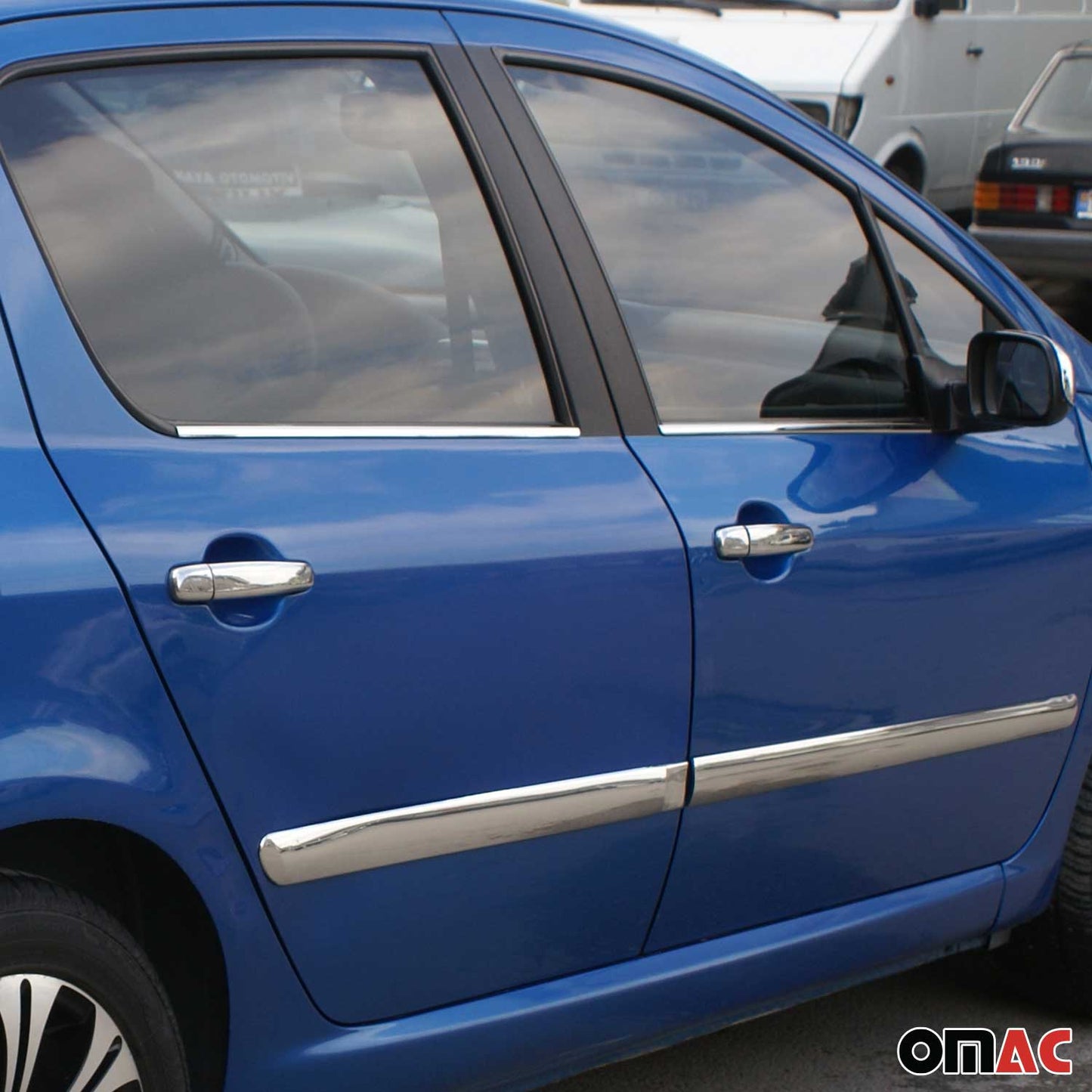 Fensterleisten Zierleisten für Peugeot 307 2001-2008 Edelstahl Chrom 4tlg