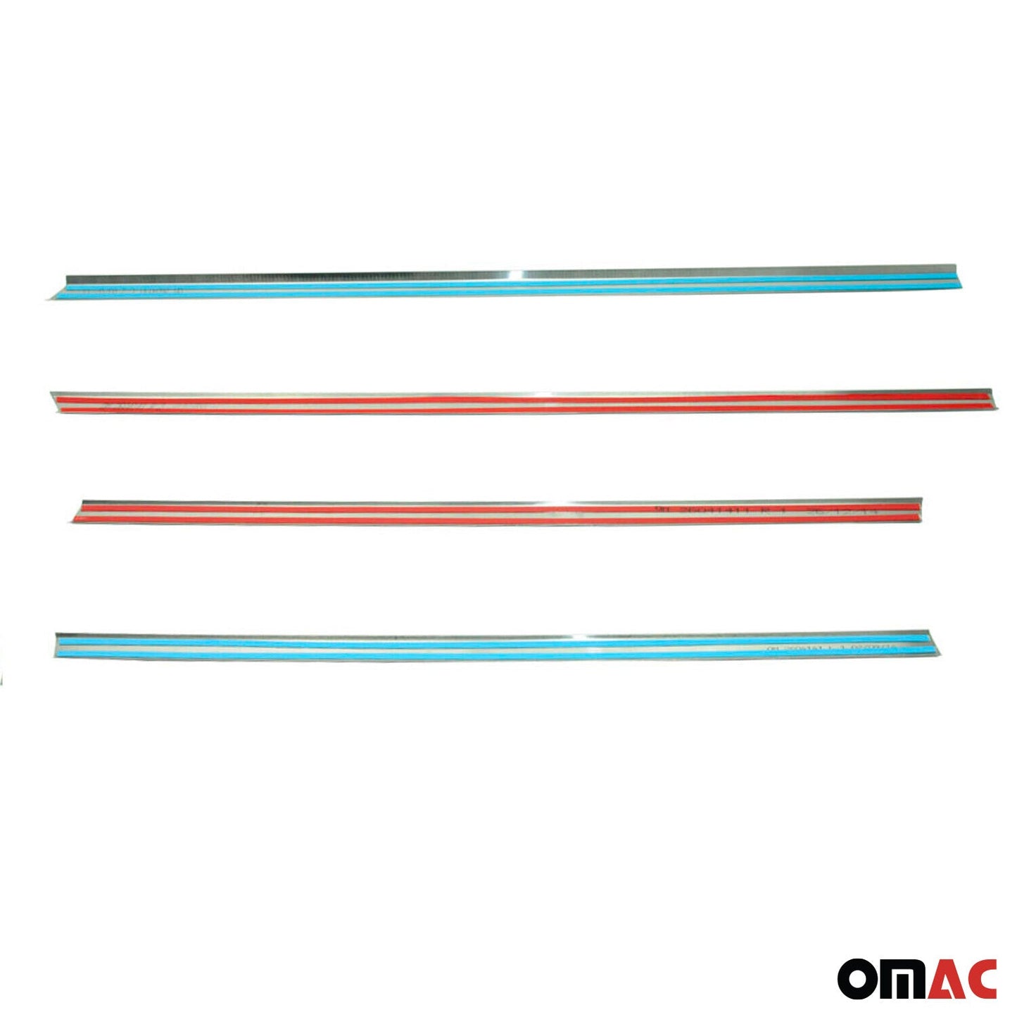 Benzi decorative pentru geamuri Ford Fusion 2002-2012, oțel inoxidabil cromat, 4 buc.