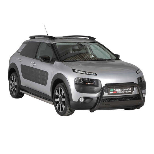 Bară de protecție/buton față pentru Citroen C4 Cactus 2014-2020, ø63mm, oțel, negru