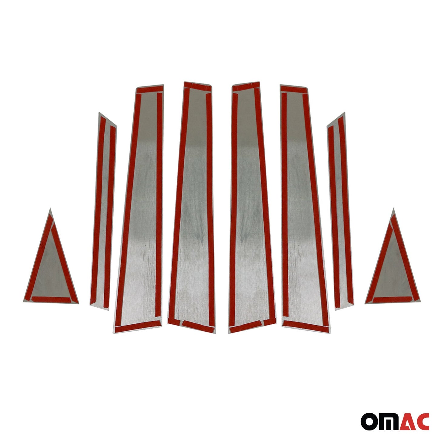 B-Säule Türsäulen Verkleidung für Hyundai Kona 2017-2020 Chrom Kohlefaserfolien