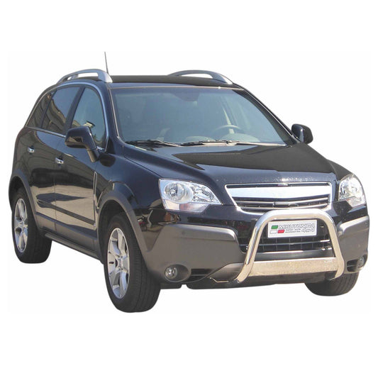 Bară de protecție/buton față pentru Opel Antara 2007-2011 ø63mm oțel argintiu protecție