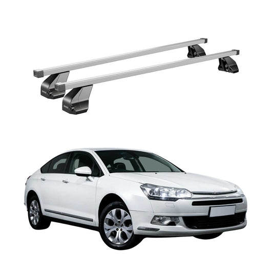 Menabo Dachträger Grundtäger für Citroen C5 2007-2017 75kg Stahl Silber 2 tlg