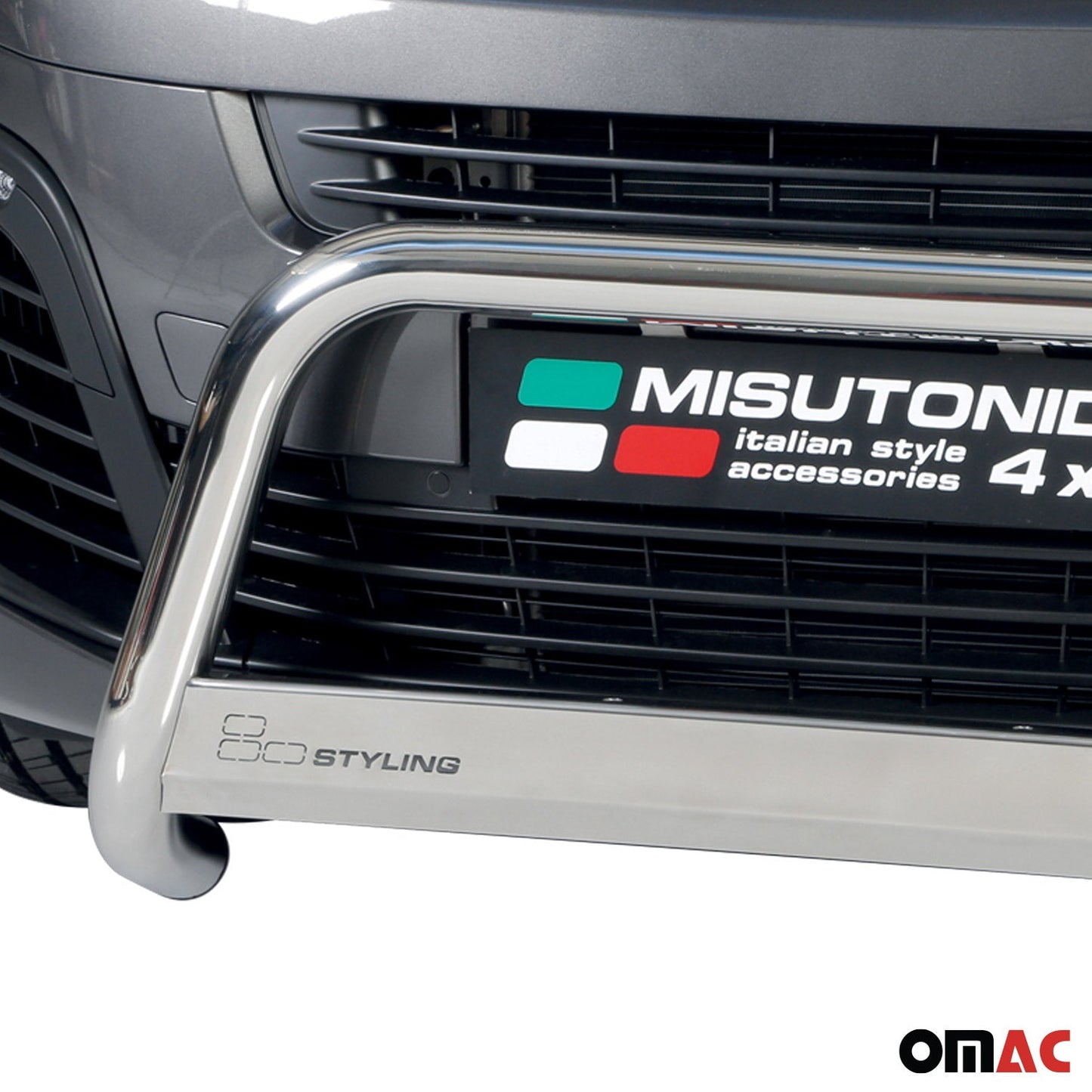 Bară de protecție/buton față pentru Opel Zafira Life 2020-2025, ø63mm, oțel, argintiu