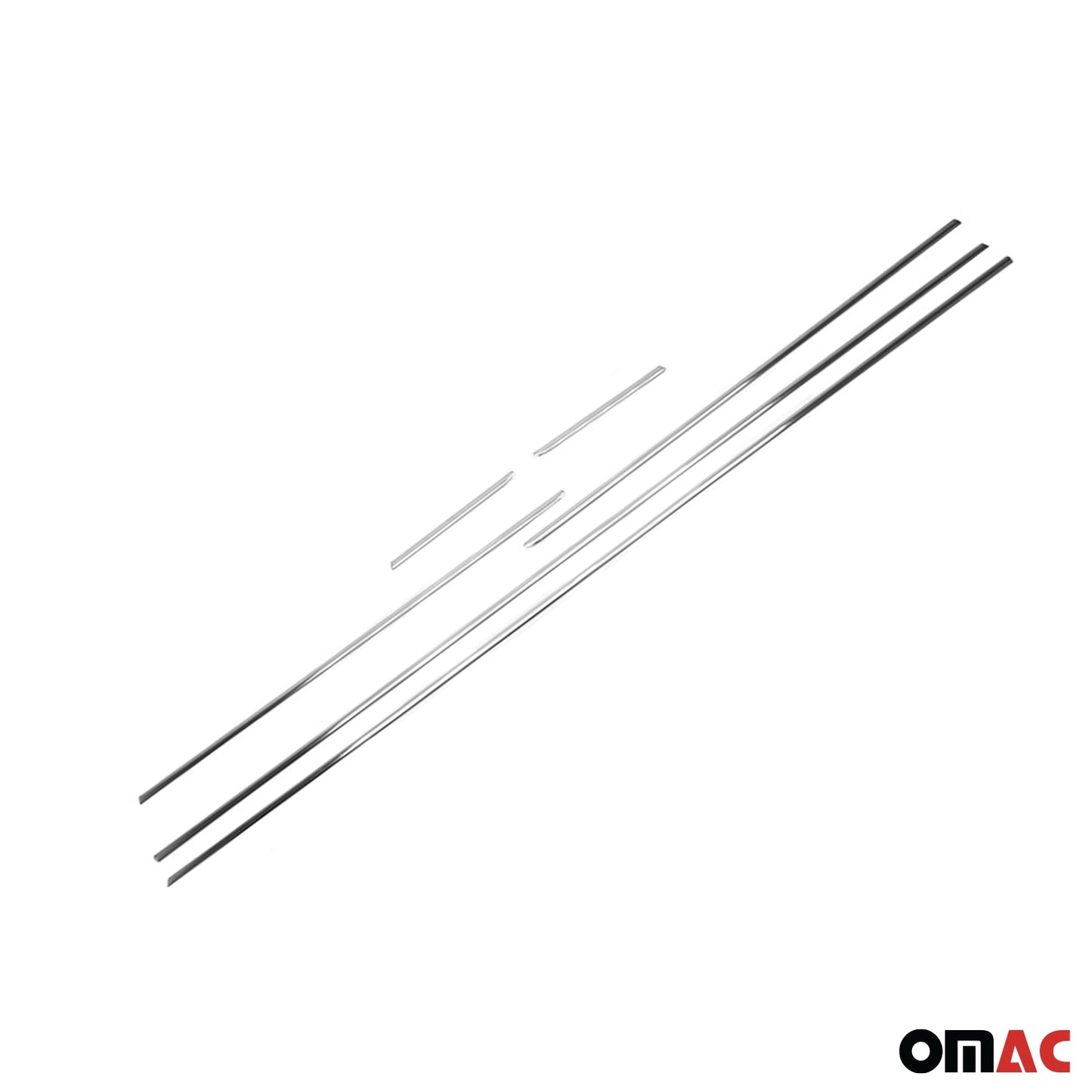 Benzi decorative pentru geamuri pentru Kia Rio 3 2011-2017, oțel inoxidabil cromat, set 6 piese