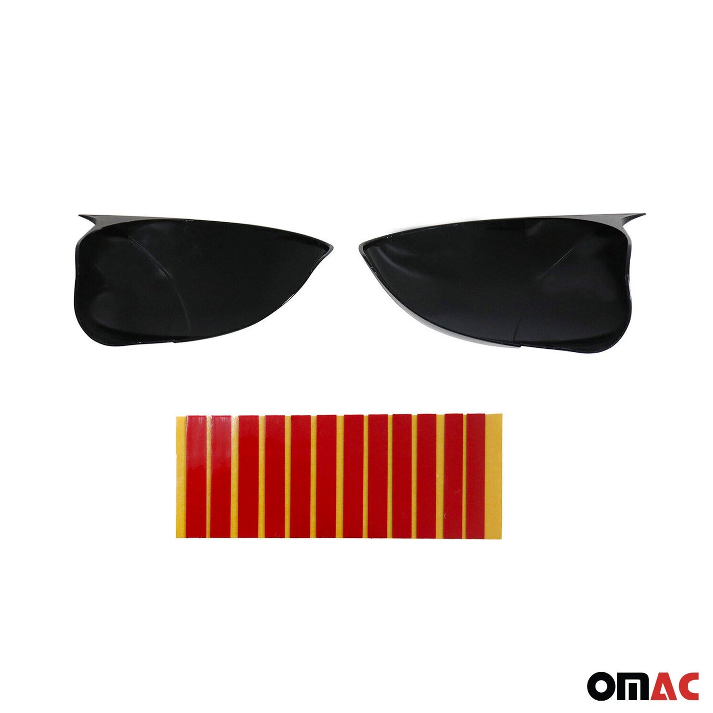 Spiegelkappen Spiegelabdeckung für Fiat Punto 2012-2018 ABS Schwarz Glanz 2tlg