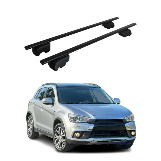 Portbagaj de plafon pentru Mitsubishi ASX 2010-2023 75kg, negru metalic, 2 buc.