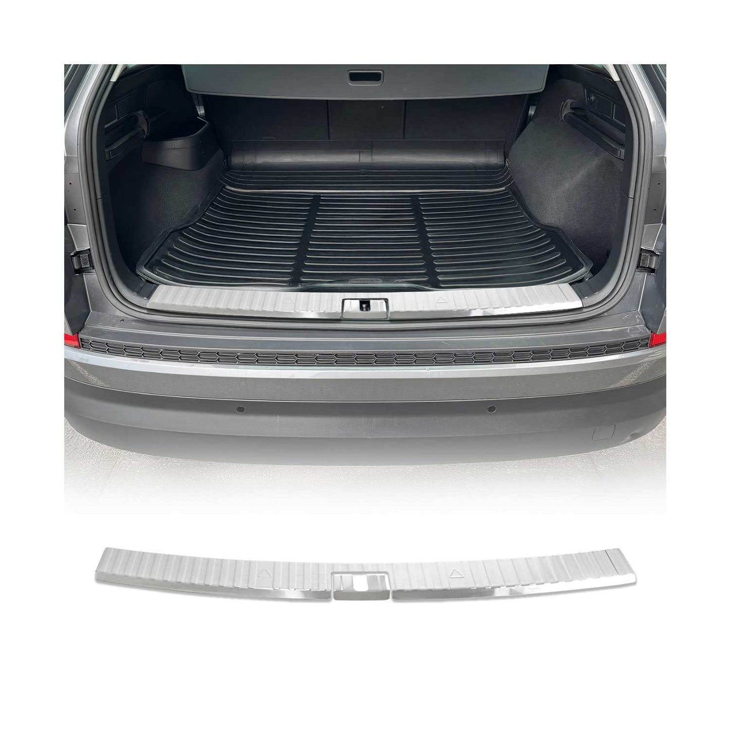 Protecție prag bară de protecție interioară pentru Skoda Kodiaq NS7 2017-2025, oțel inoxidabil, set 2 piese