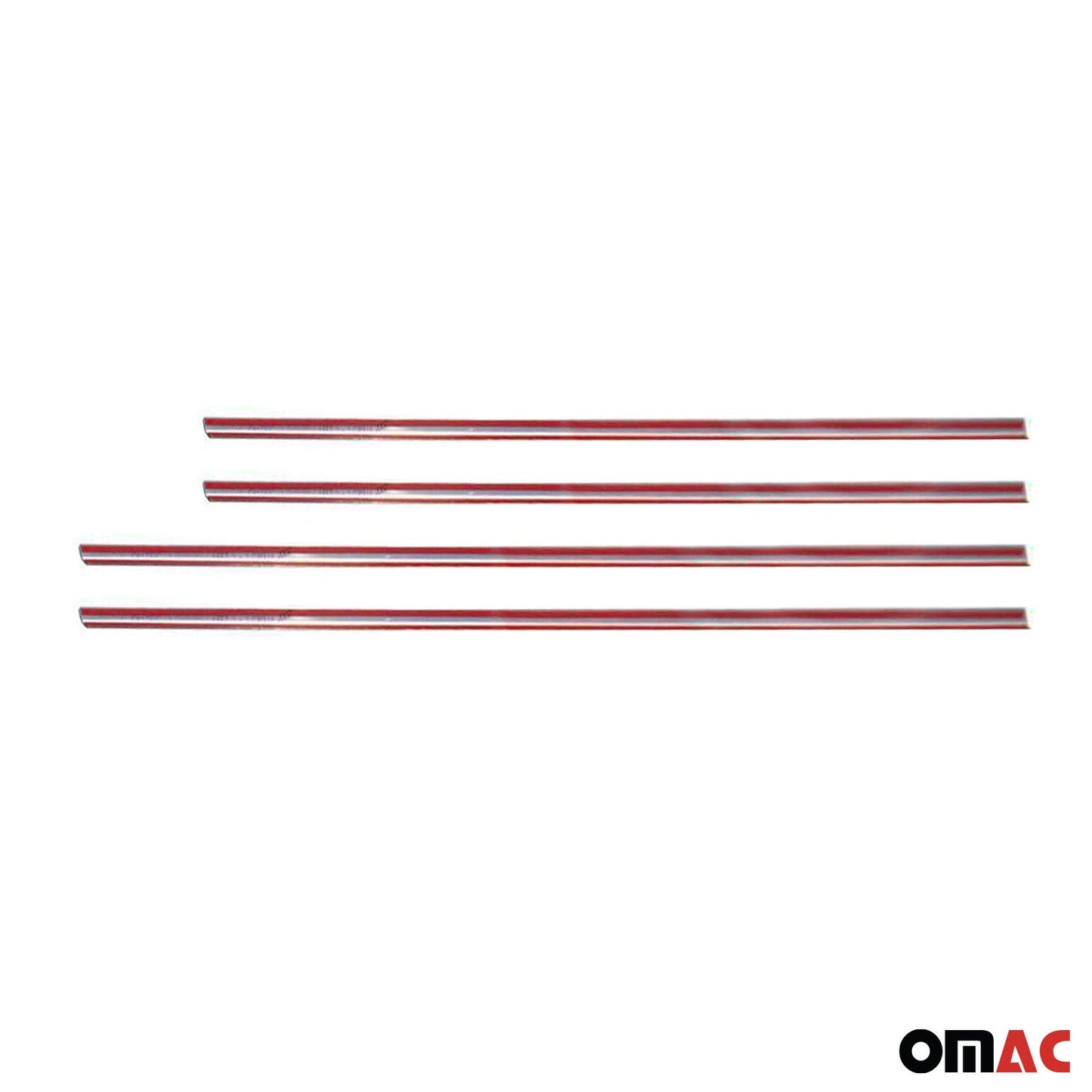 Benzi decorative pentru geamuri pentru Toyota Corolla Verso 2004-2009, oțel inoxidabil cromat, 4x