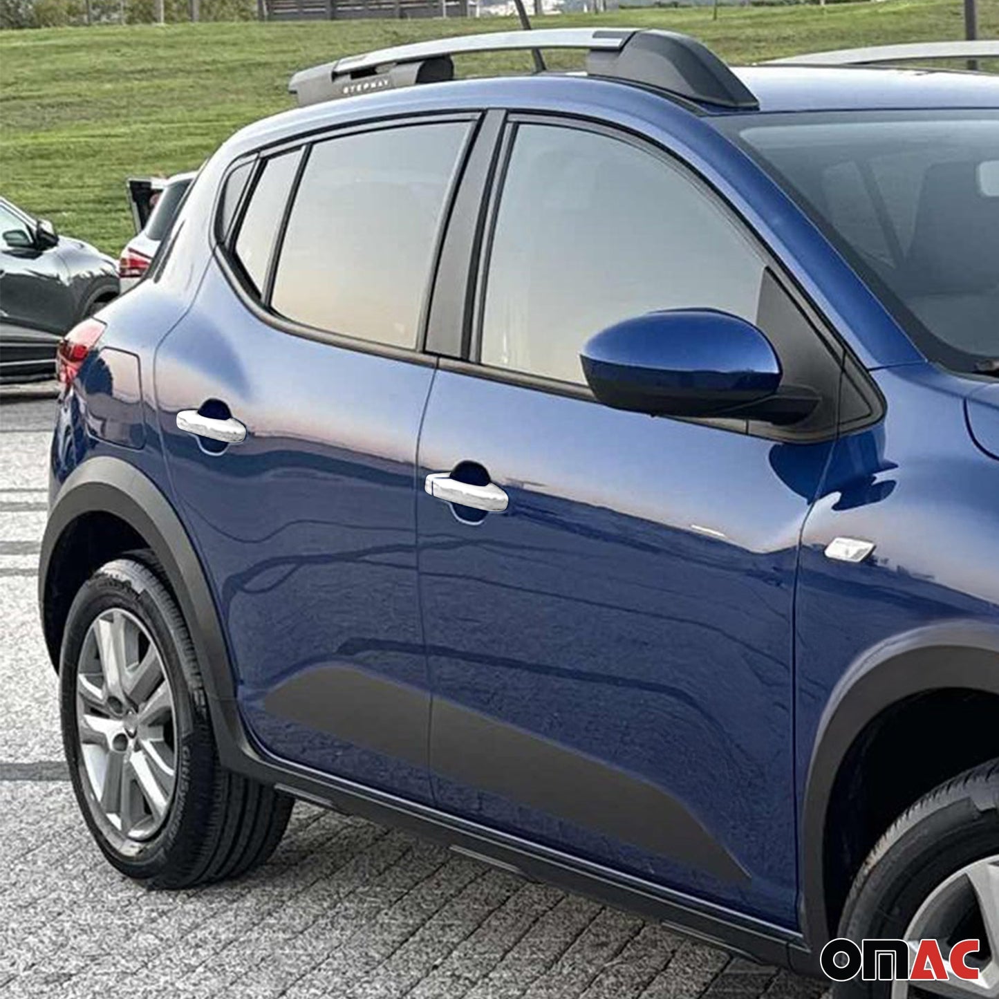 Türgriff Blende Türgriffkappen für Dacia Sandero 2021-2025 Edelstahl Silber 5tlg