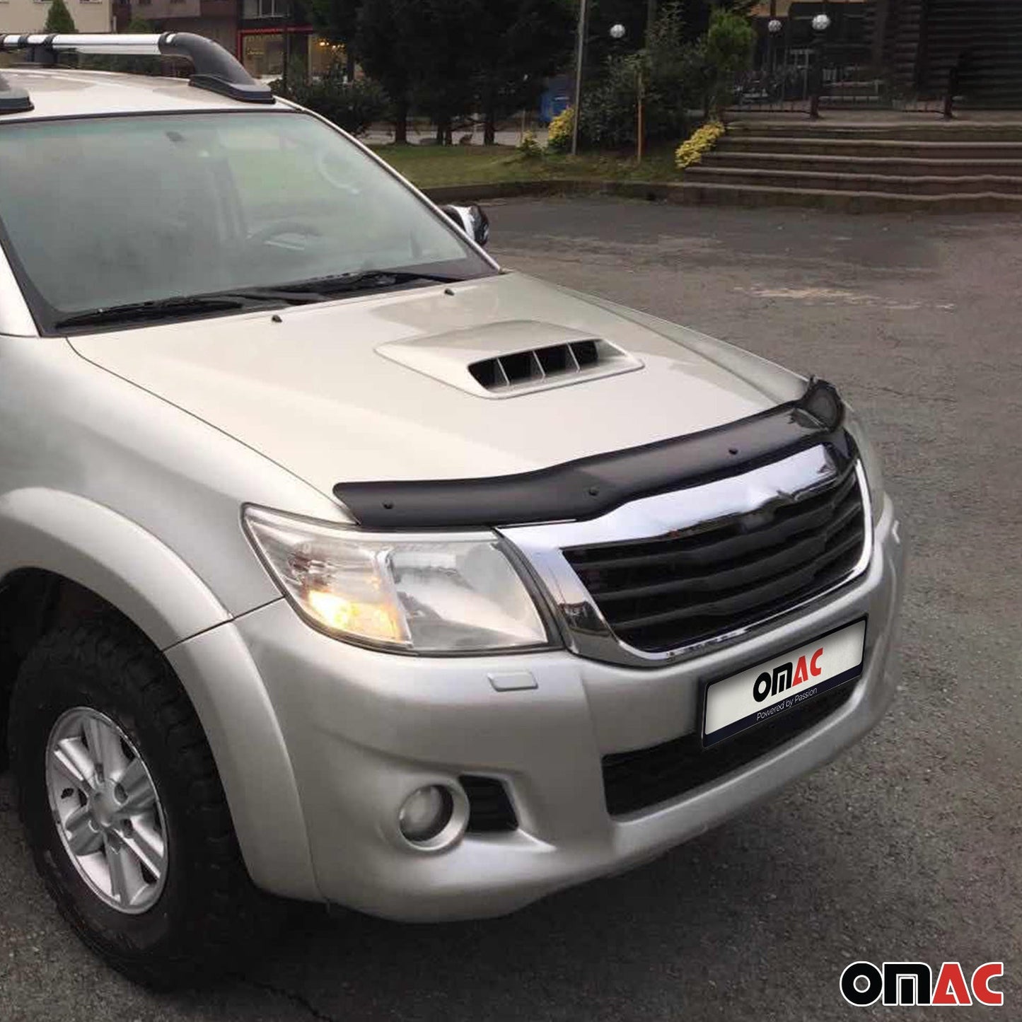 2011-2015 Toyota Hilux VII Motorhaube Deflektor Steinschlagschutz Schwarz