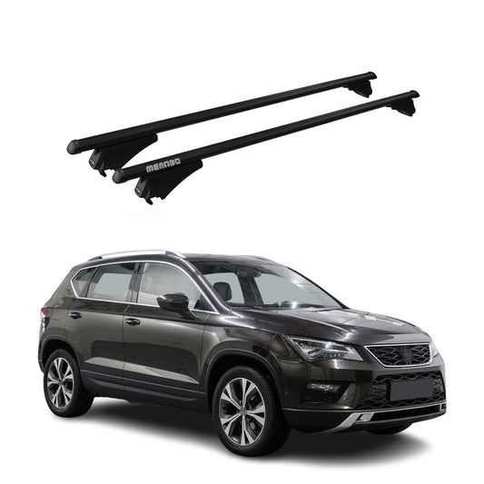Bagażnik dachowy Menabo Base Carrier do Seat Ateca 2016-2025 ABE Aluminium Czarny 2x