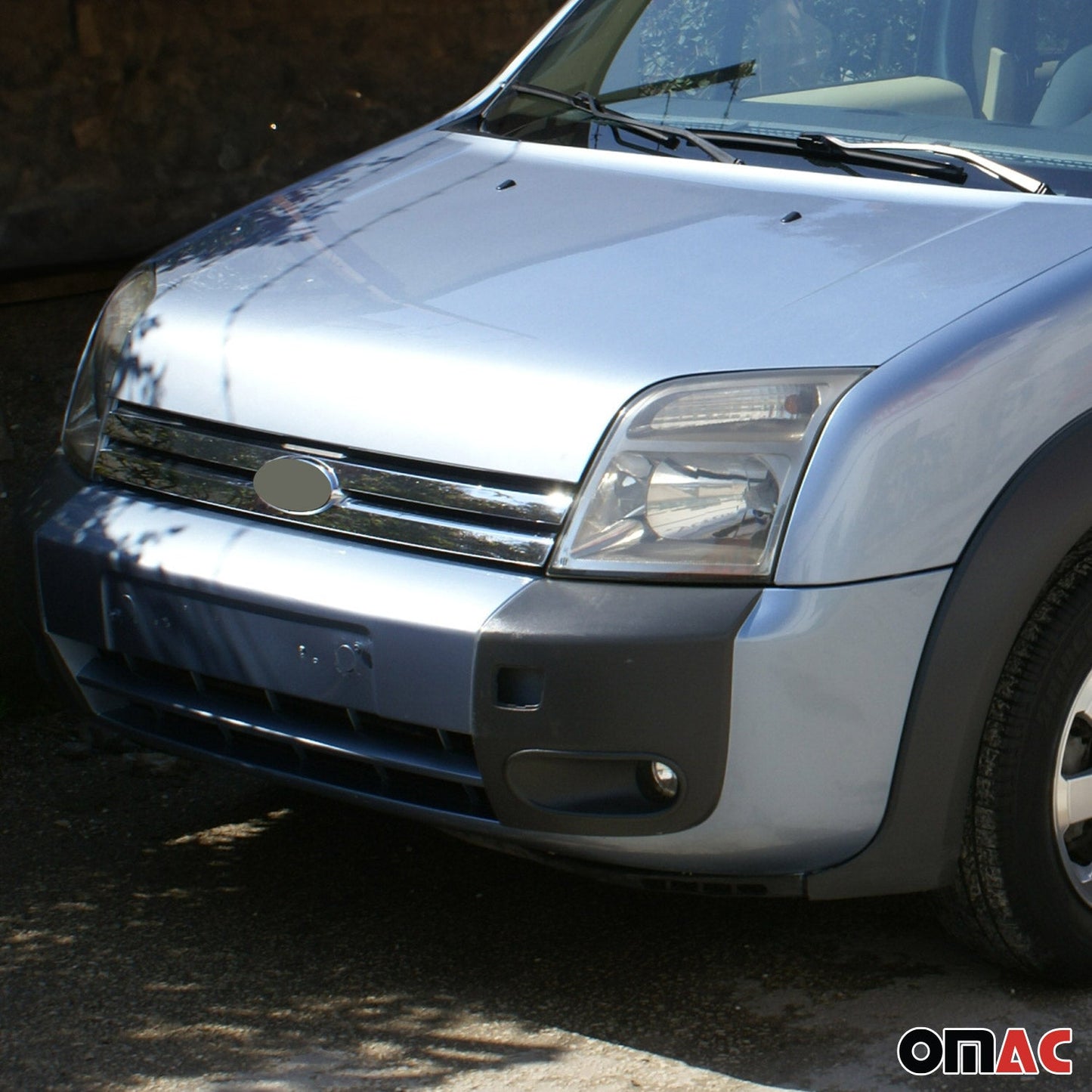 Benzi decorative grilă auto pentru Ford Transit 2006-2014, oțel inoxidabil, argintiu, 2x