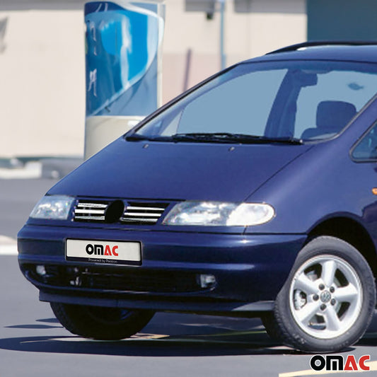 Benzi grilă radiator pentru VW Sharan 1995-2000, oțel inoxidabil, argintiu, 6 bucăți