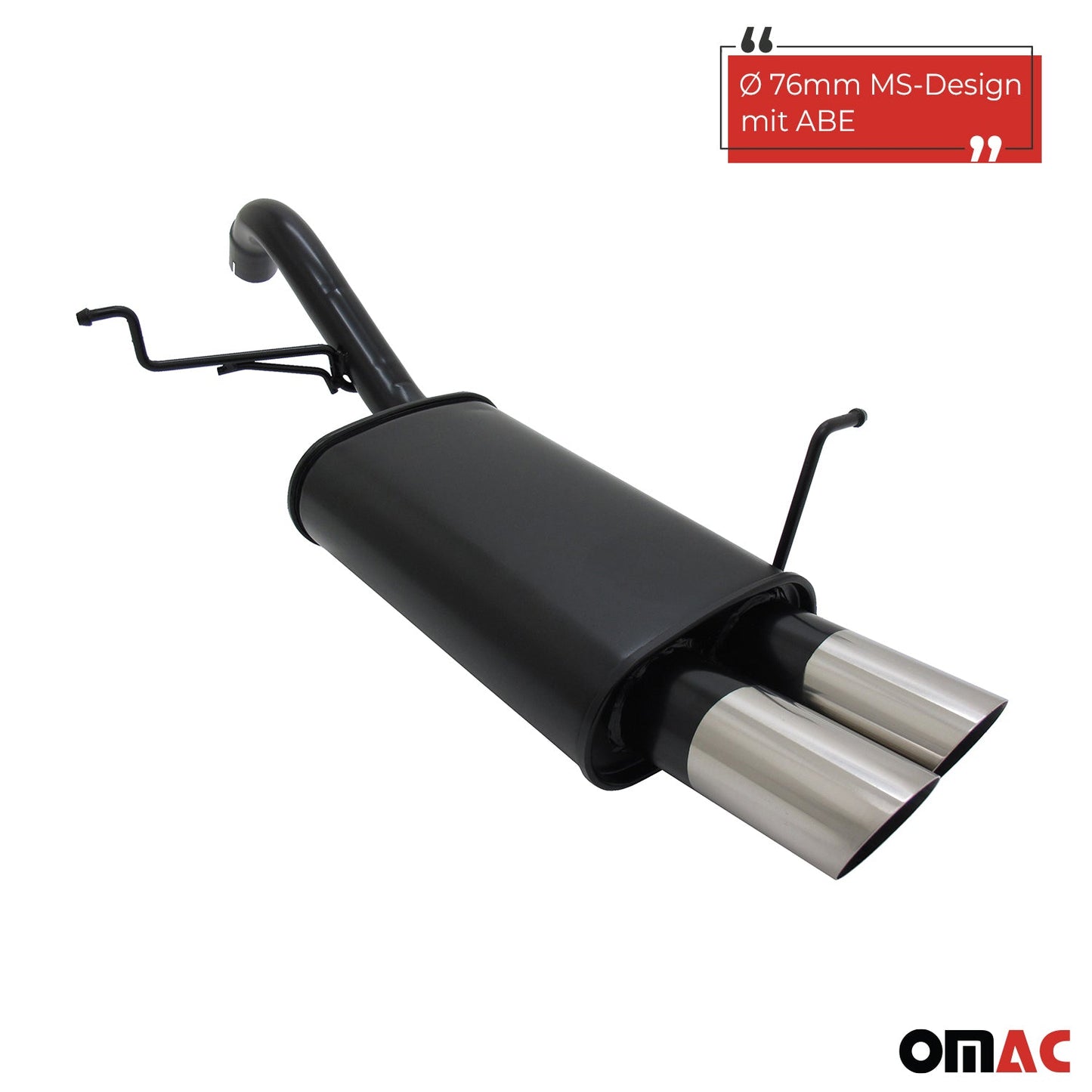 Evacuare sport Novus pentru Ford Fiesta MK7 JA8 1.25 1.4 TDCI 2x76 MS-Design cu ABE 