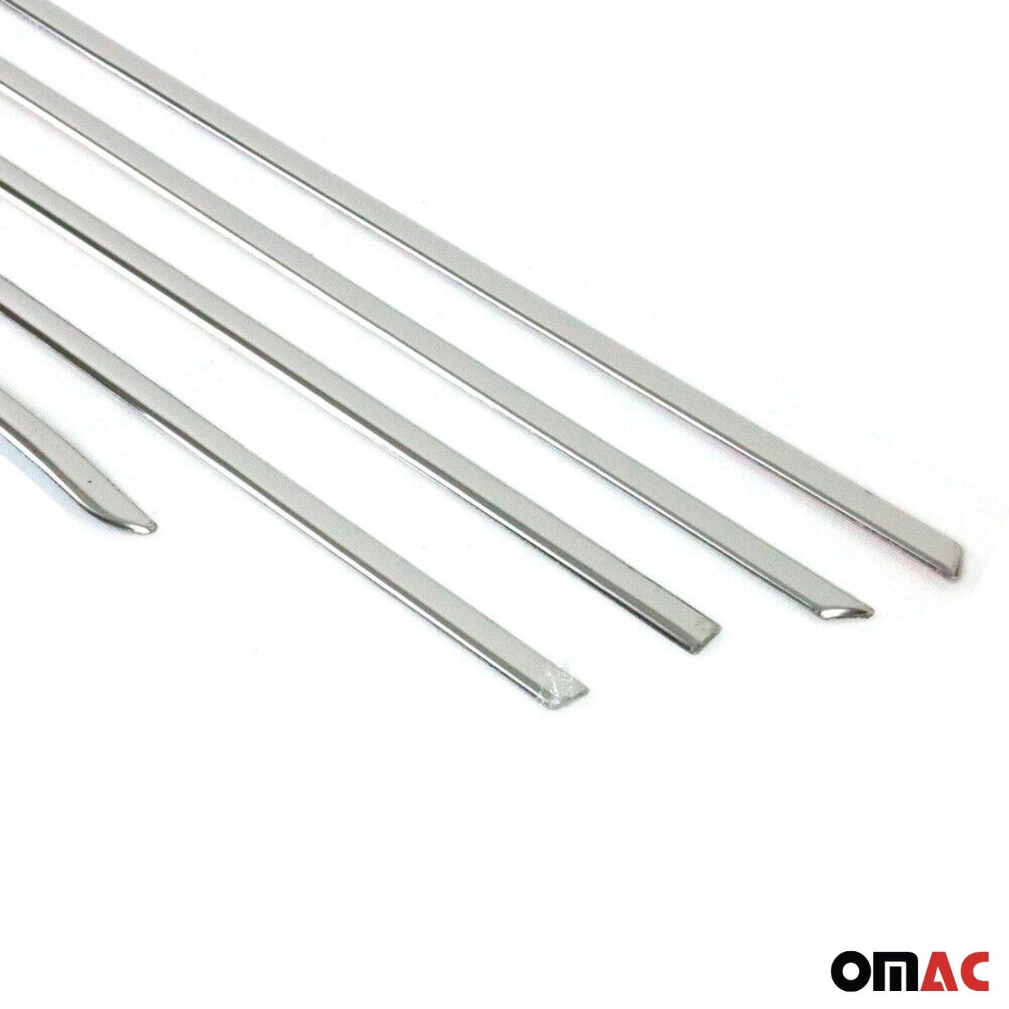 Benzi decorative pentru geamuri Hyundai i20 2008-2014, oțel inoxidabil cromat, 6 bucăți