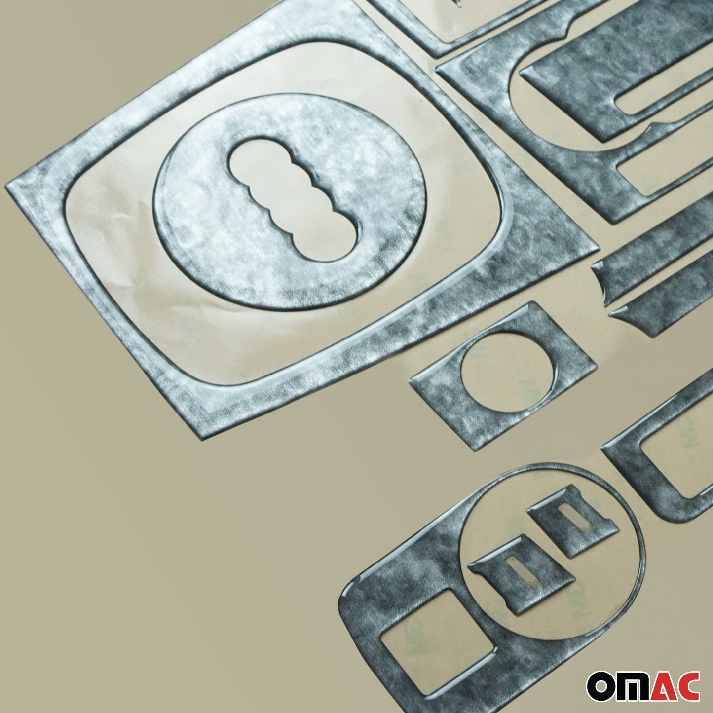 Innenraum Dekor Cockpit für Audi A3 A3 Sportback 8P 2008-2013 Titan Optik 14x