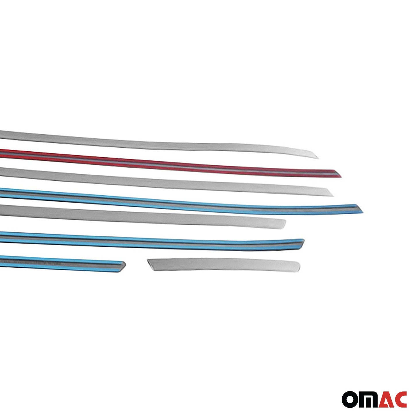 Benzi decorative pentru geamuri pentru Ford Tourneo Custom V362 2013-2023 L1 Chrome, set 8 piese