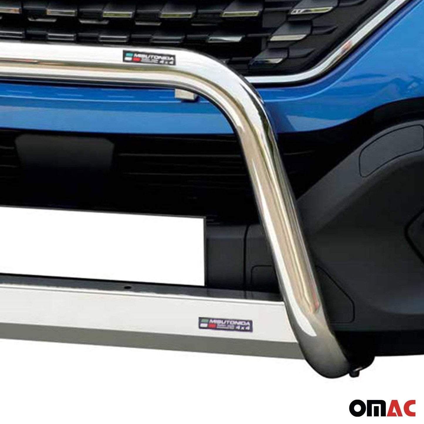 Edelstahl Frontbügel Frontschutzbügel für Iveco Daily 2019-2021 Grau Ø 63 mm