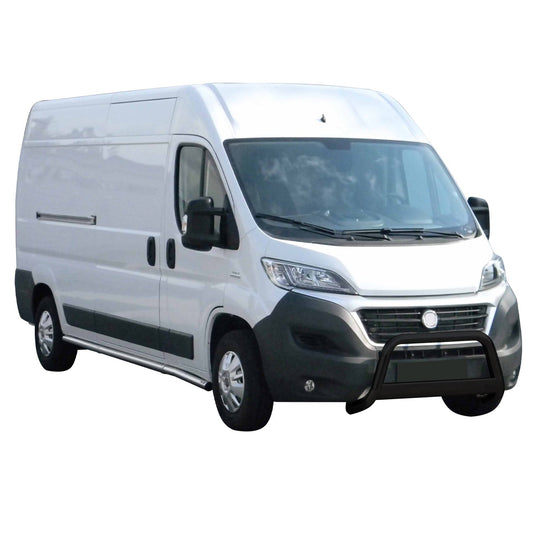 Bară de protecție/buton față pentru Fiat Ducato 2014-2020, ø63mm, oțel, negru, protecție