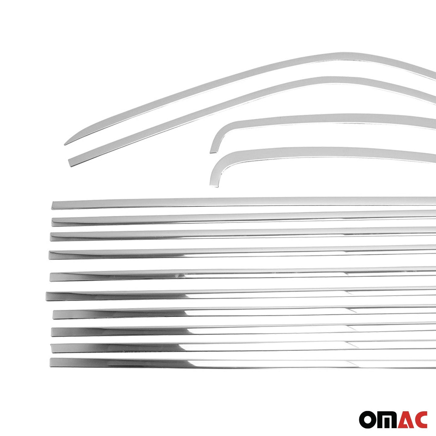 Benzi decorative pentru geamuri pentru VW Caravelle T5 2003-2015 L2 lungi cromate