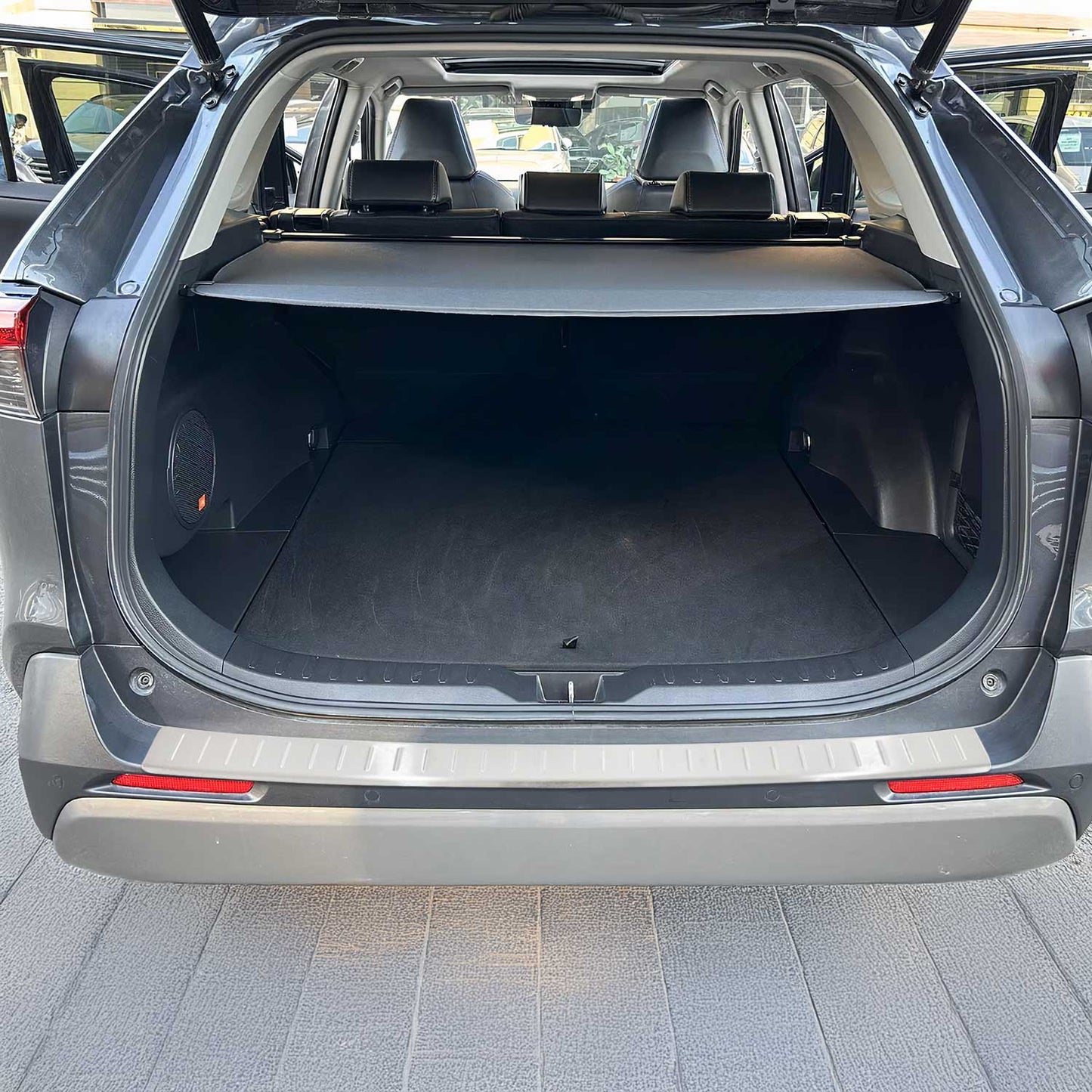 Ladekantenschutz Stoßstangenschutz für Toyota RAV4 XA50 2019-25 Chrom Gebürstet