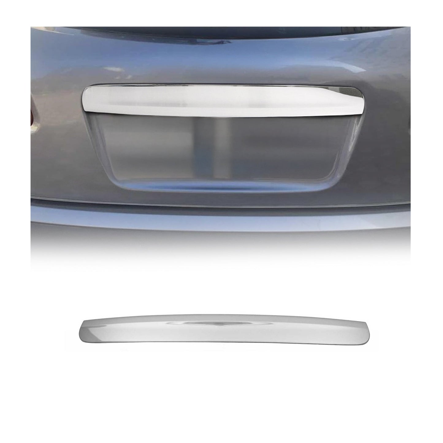 Kofferraumleiste Heckleiste für Nissan Qashqai +2 2008-2014 Edelstahl Chrom