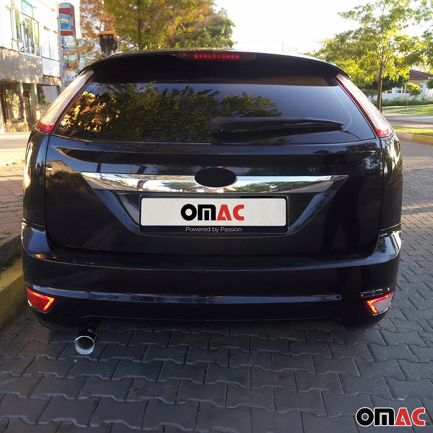 Bandă decorativă portbagaj, bandă decorativă hayon pentru Ford Focus 2008-2011, oțel inoxidabil cromat