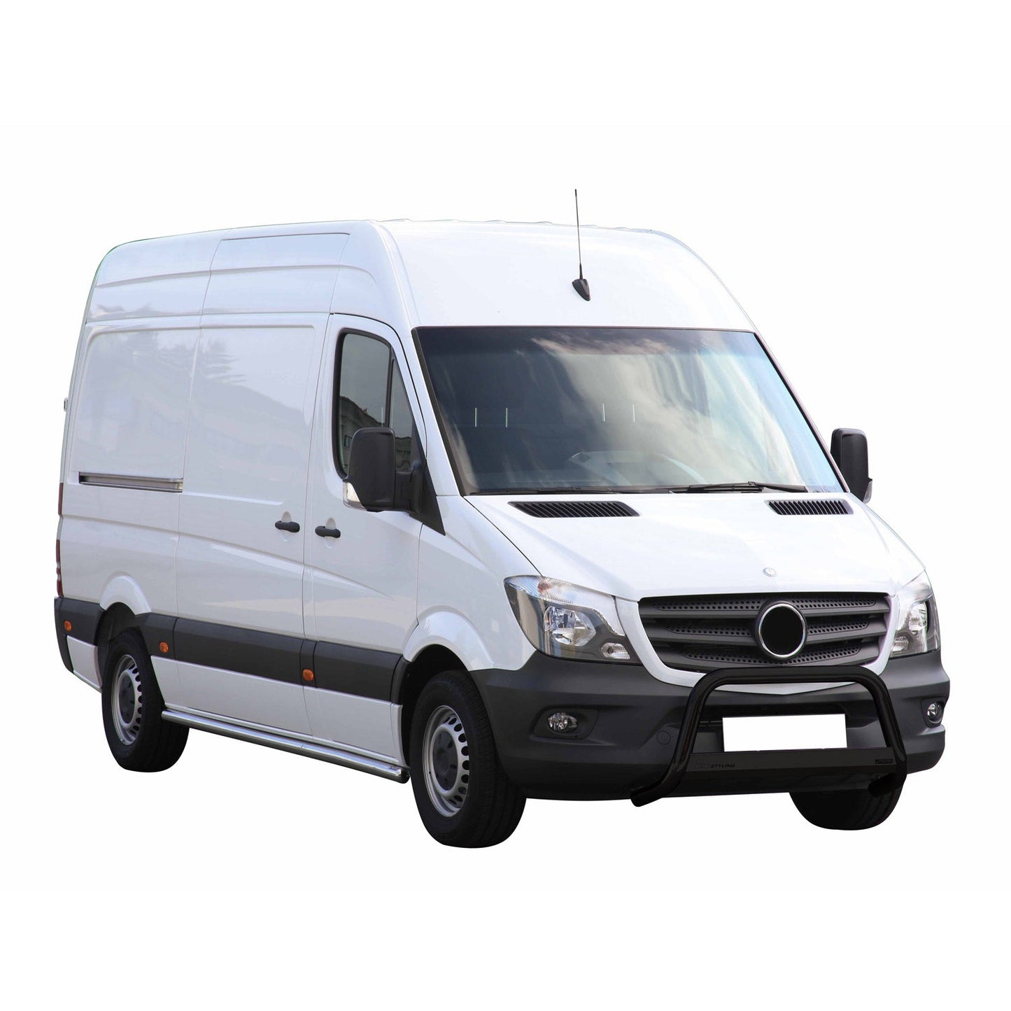 Bară de protecție/buton față pentru Mercedes Sprinter 2013-2018 ø63mm oțel negru