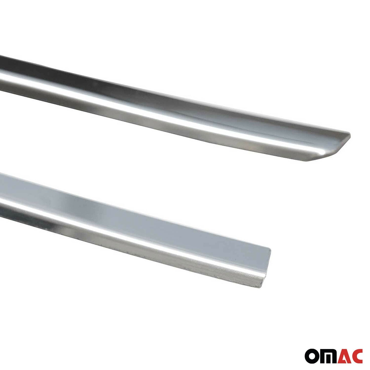 Benzi decorative grilă auto pentru Ford Fiesta 2008-2019, oțel inoxidabil, argintiu, 2 bucăți