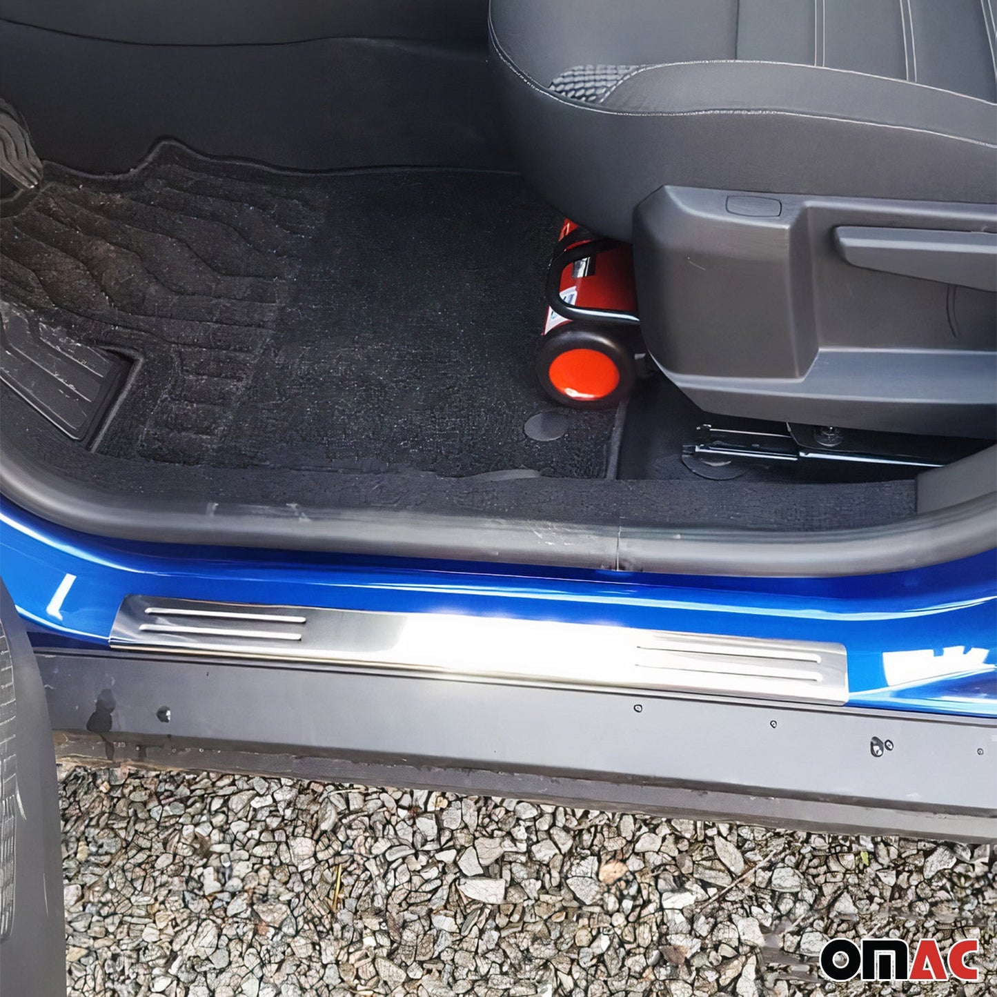 Ornamente prag uși pentru Dacia Duster 2010-2018, oțel inoxidabil, argintiu, set 4 piese