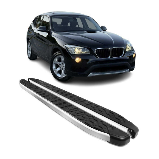 Trittbretter Seitenschweller Schweller für BMW X1 2009-2015 Schwarz 2 tlg