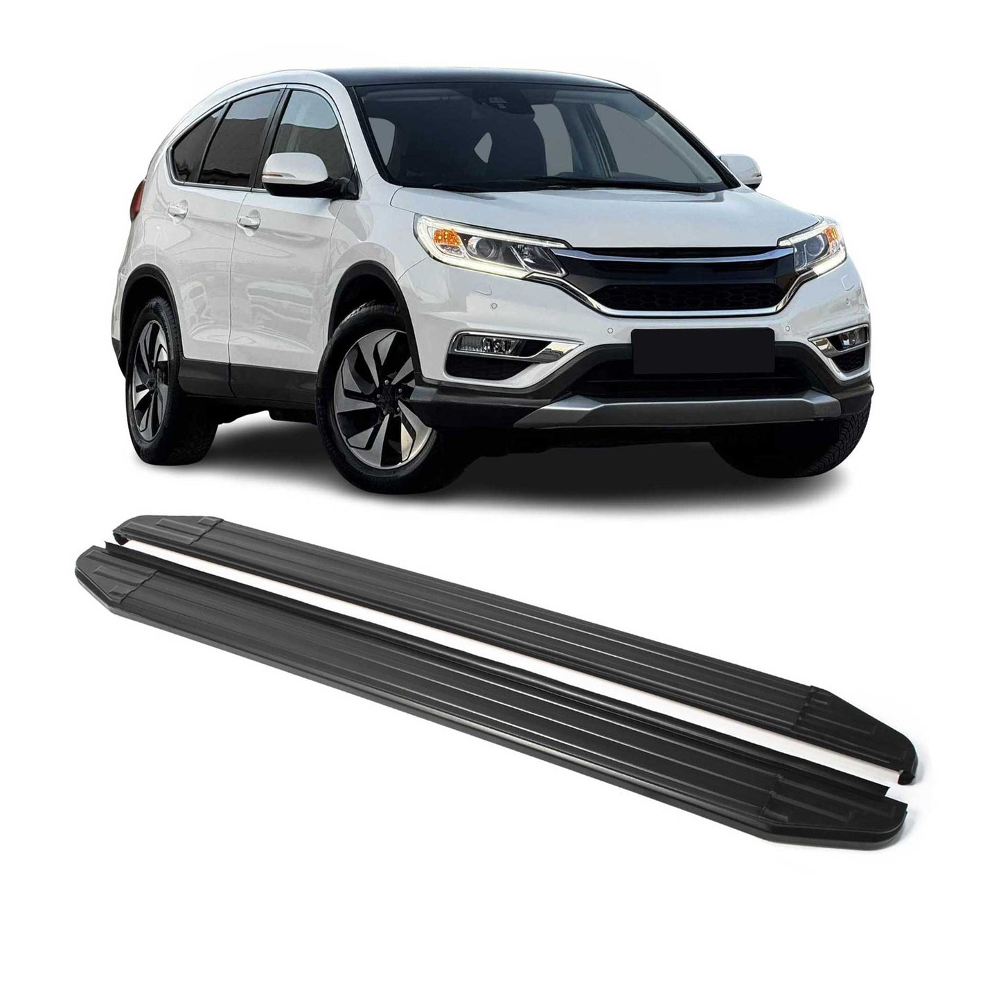 Trittbretter Seitenschweller für Honda CR-V 2012-2016 Alu Schwarz ABE