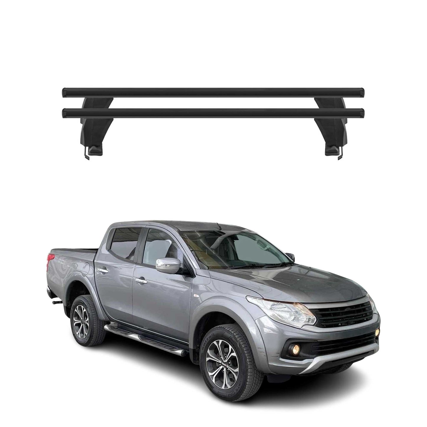 Menabo Dachträger Grundtäger für RAM 1200 2016-2025 50kg Aluminium Schwarz 2 tlg