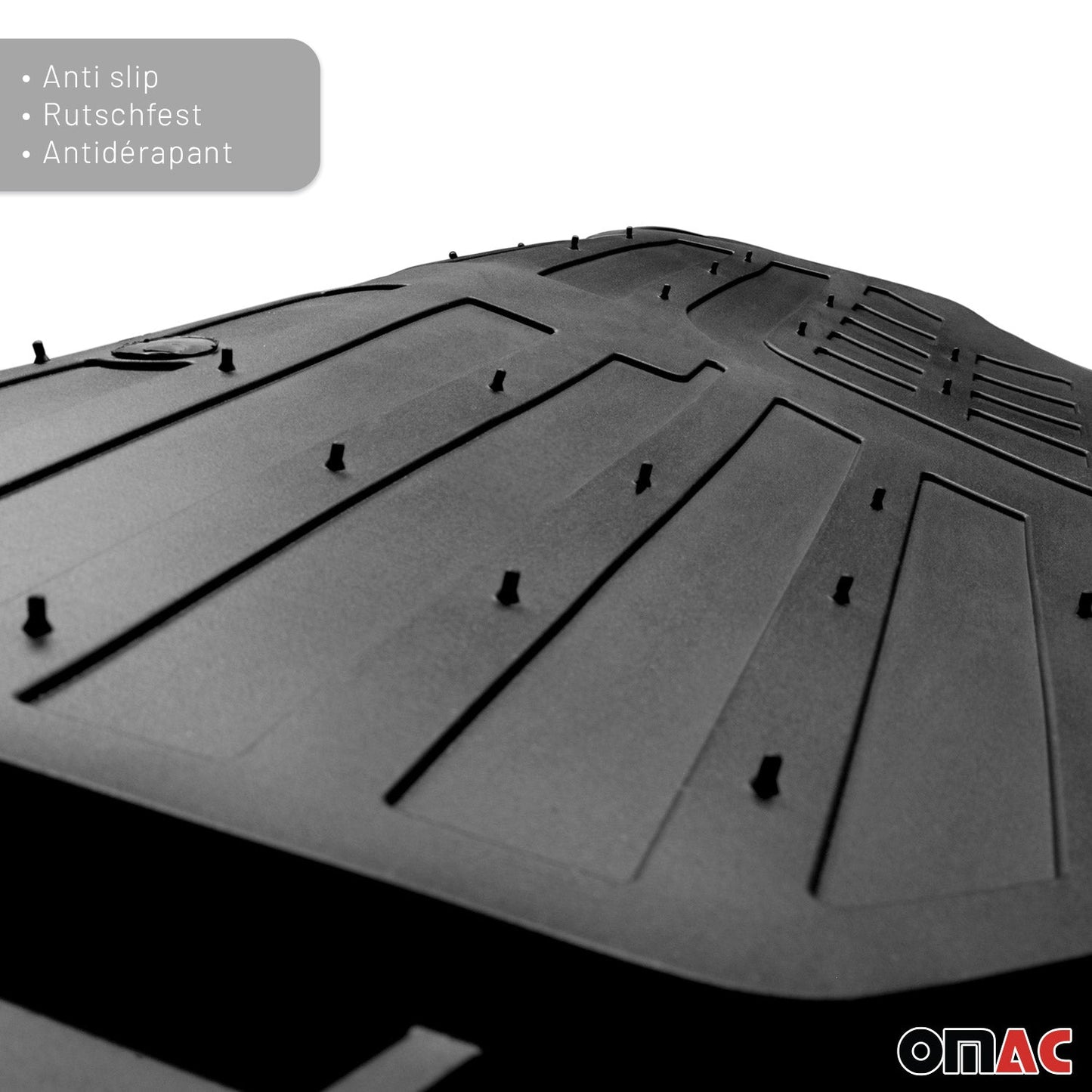 Fußmatten Gummimatten 3D Passform für VW Fox Gummi Schwarz 4tlg