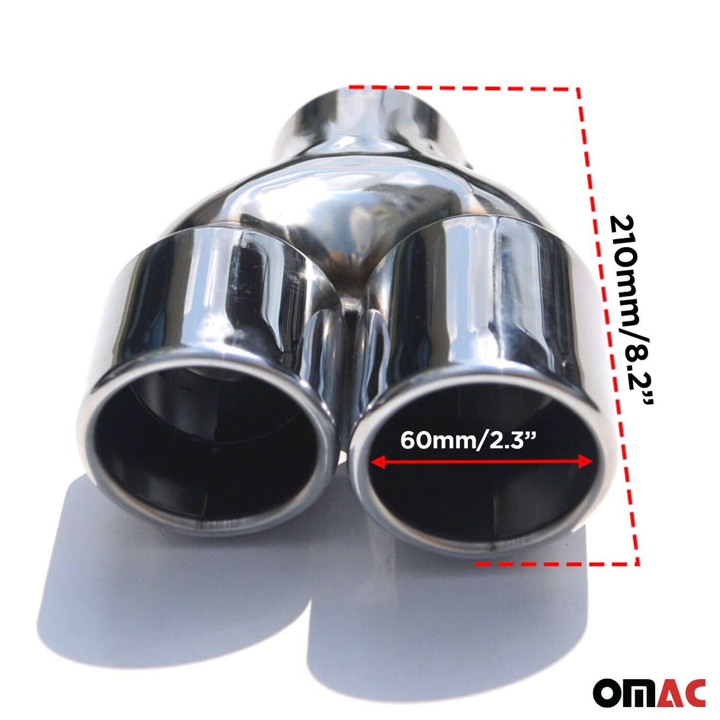 Ornamente eșapament pentru Mercedes CLK C209 A209 2002-2010 oțel inoxidabil cromat, 2 bucăți