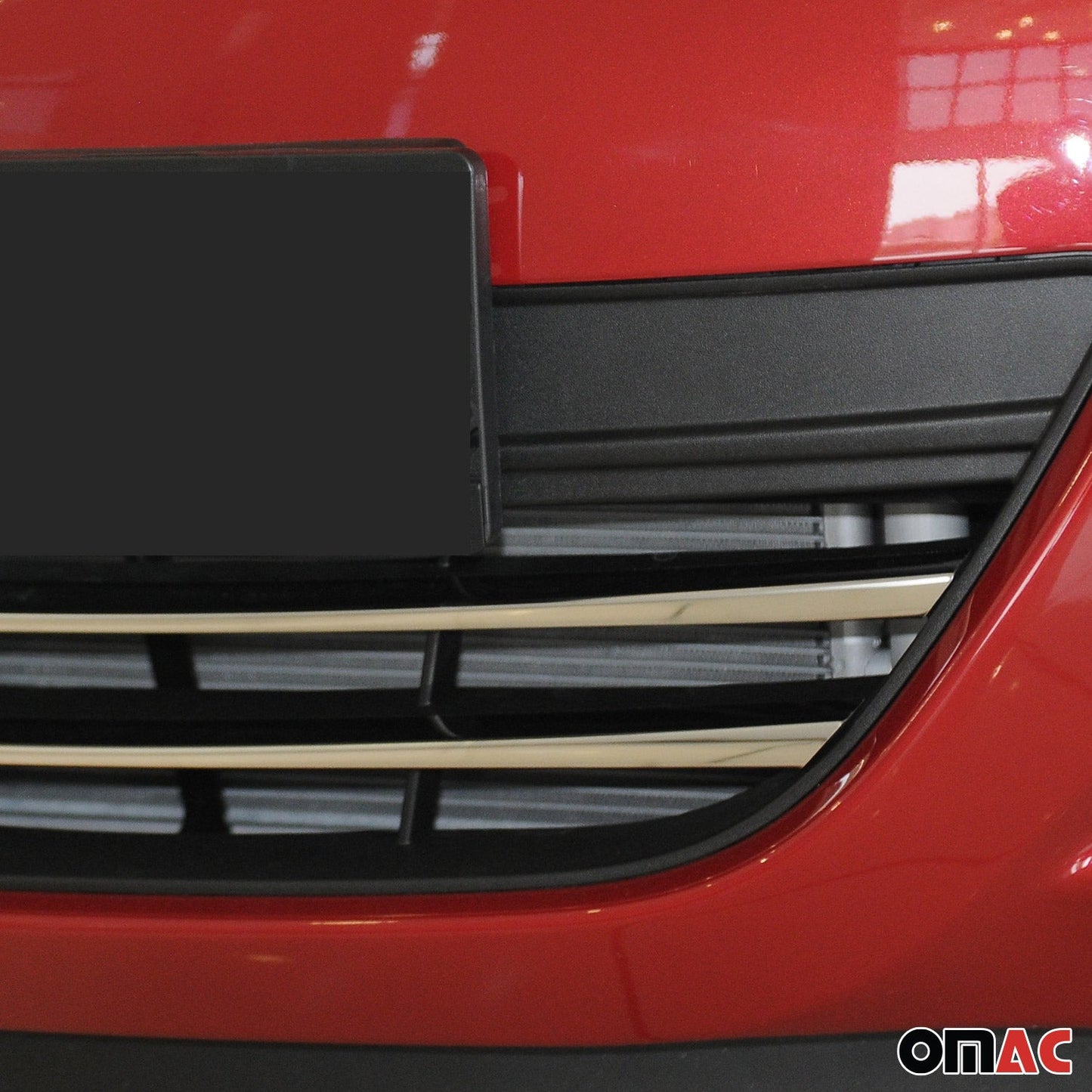 Benzi decorative grilă auto pentru Hyundai i20 2012-2014, oțel inoxidabil, argintiu, 2 bucăți