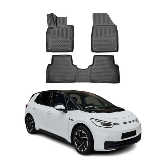 Covorașe auto VW ID.3 2020-2025 TPE Negru set 3 piese