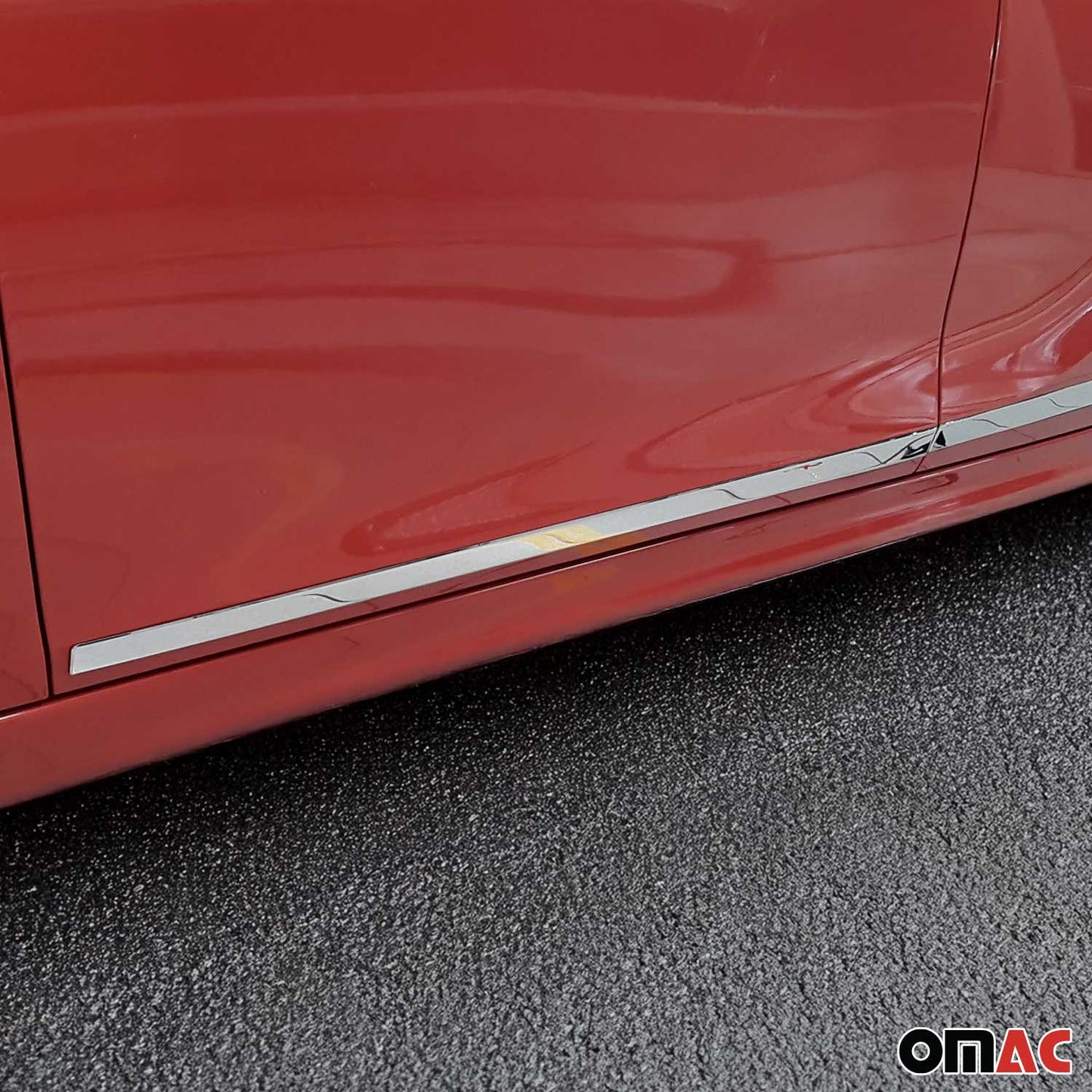 Seitentürleiste Türleisten Türschutzleiste für Opel Corsa F 2019-2025 Chrom 4x