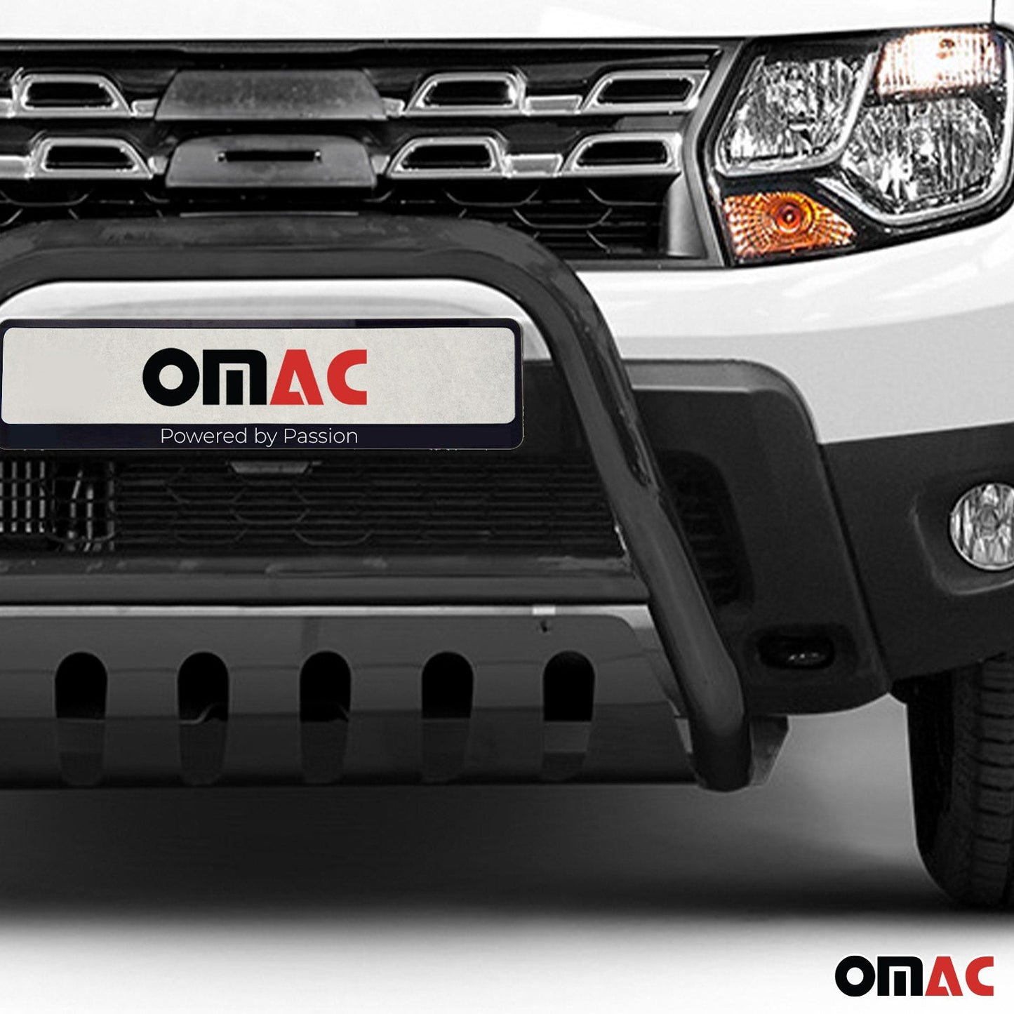 Bară de protecție față din oțel inoxidabil pentru Dacia Duster 2010-2018 cu ABE (omologare de tip germană) Bară de protecție neagră