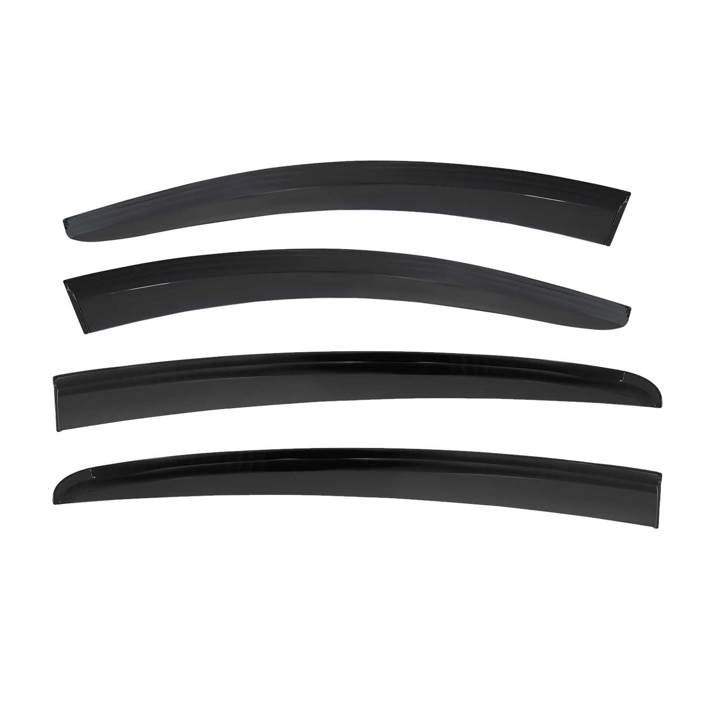 4x Windabweiser Regenabweiser für Ford Focus 2018-2025 Schrägheck Limo Dunkel