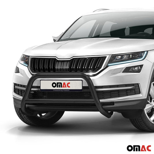Bară de protecție față pentru Skoda Kodiaq 2017-2022 cu ABE (omologare de tip germană) Negru oțel