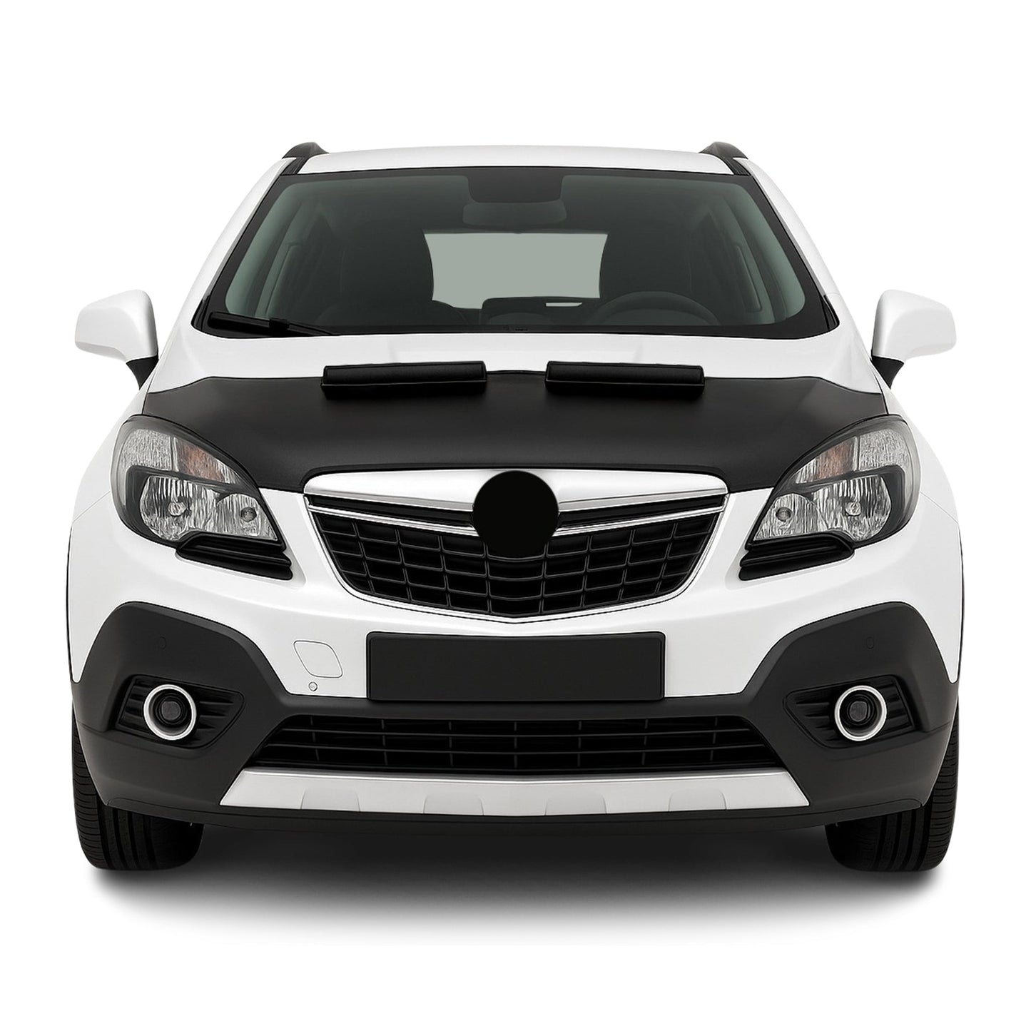 Protecție capotă anti-ciobituri pentru Opel Mokka 2012-2016, jumătate neagră